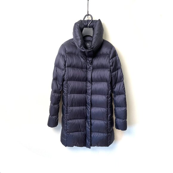 Uniqlo Stand Collar Mid Length Down Coat - Picture 1 of 5